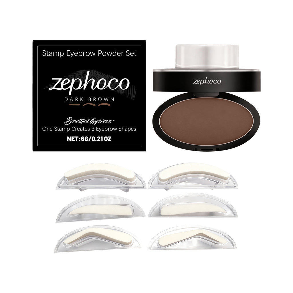 Stamp Eyebrow Powder Set with Stencils