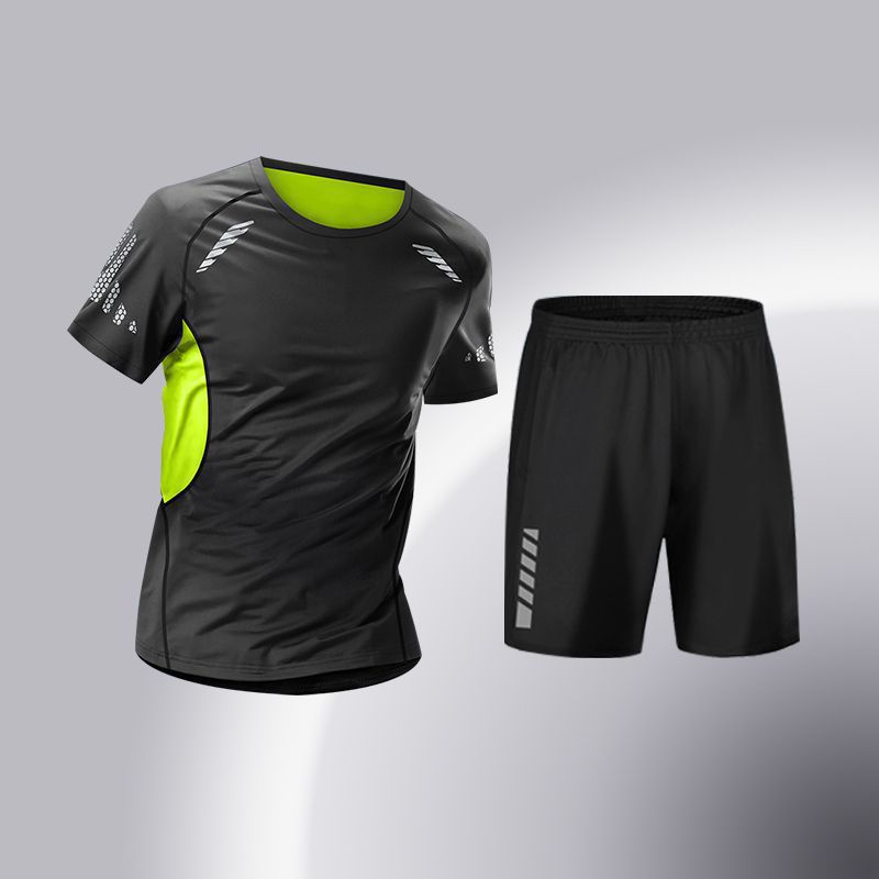 Men's Quick-Dry High-Elasticity 5-Piece Training Tracksuit Set