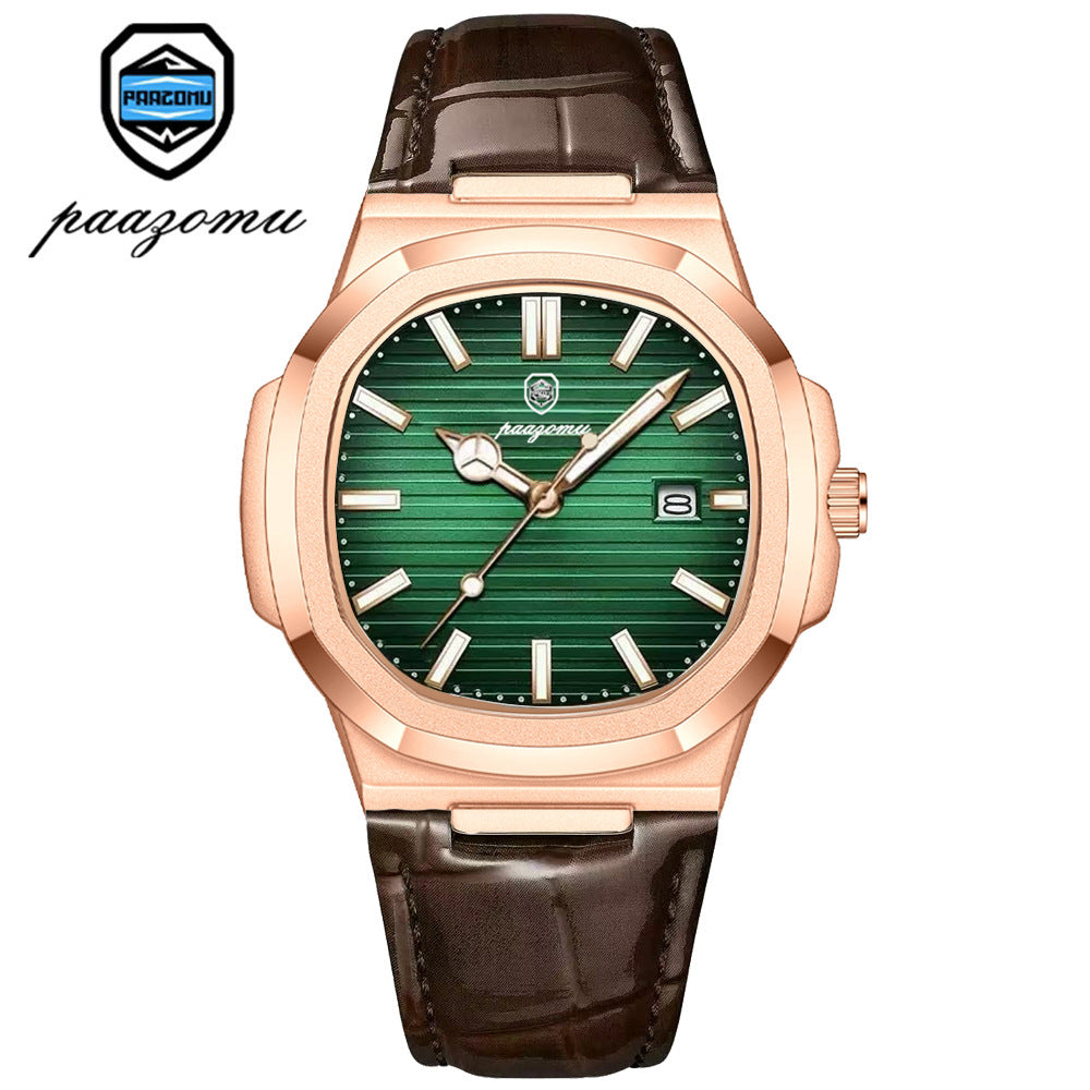 Men's quartz stainless steel watch