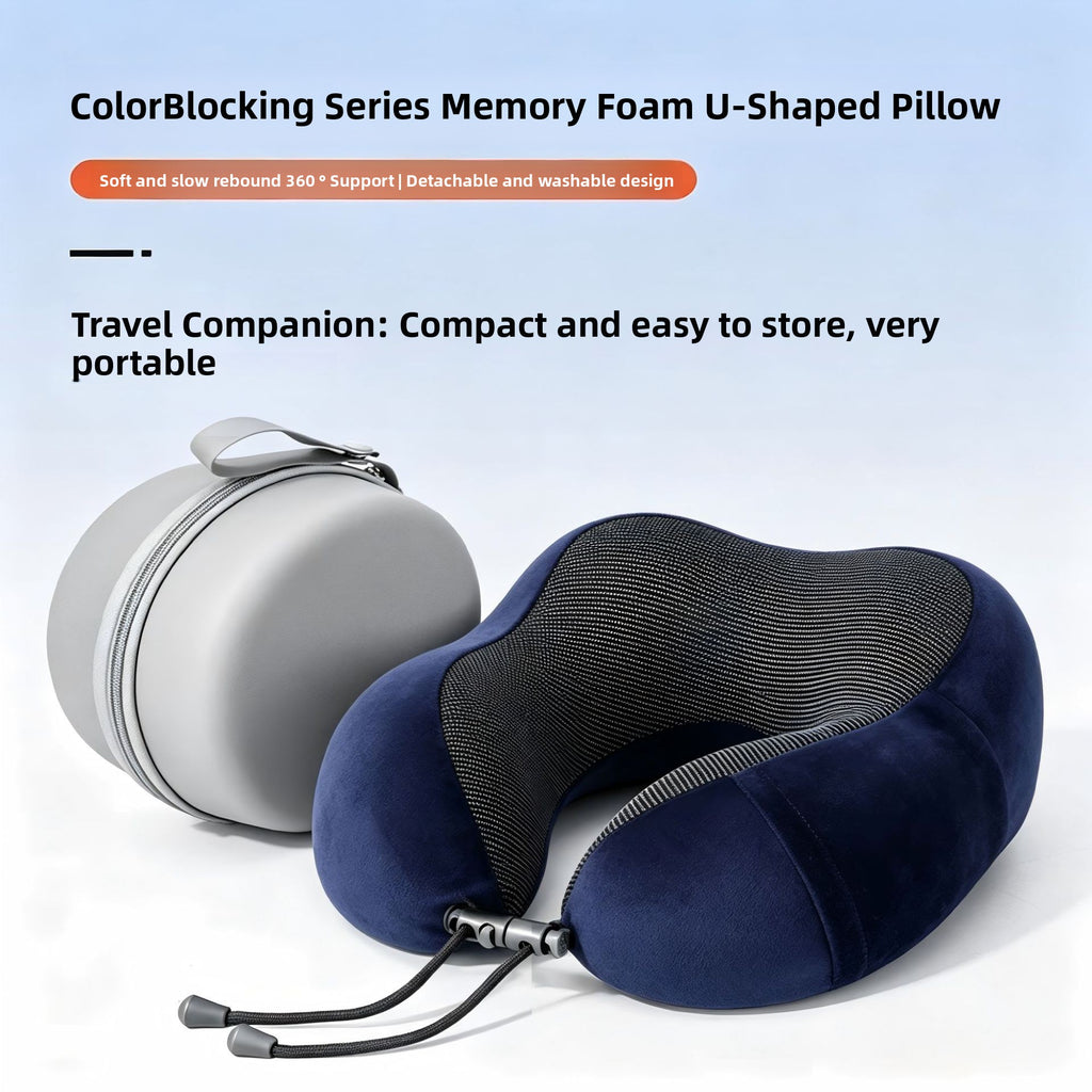 Ergonomic Memory Foam Neck Pillow