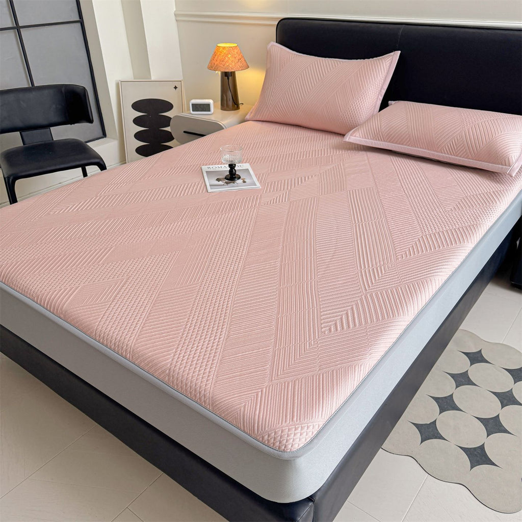 Cooling Ice Silk Bed Mat Set