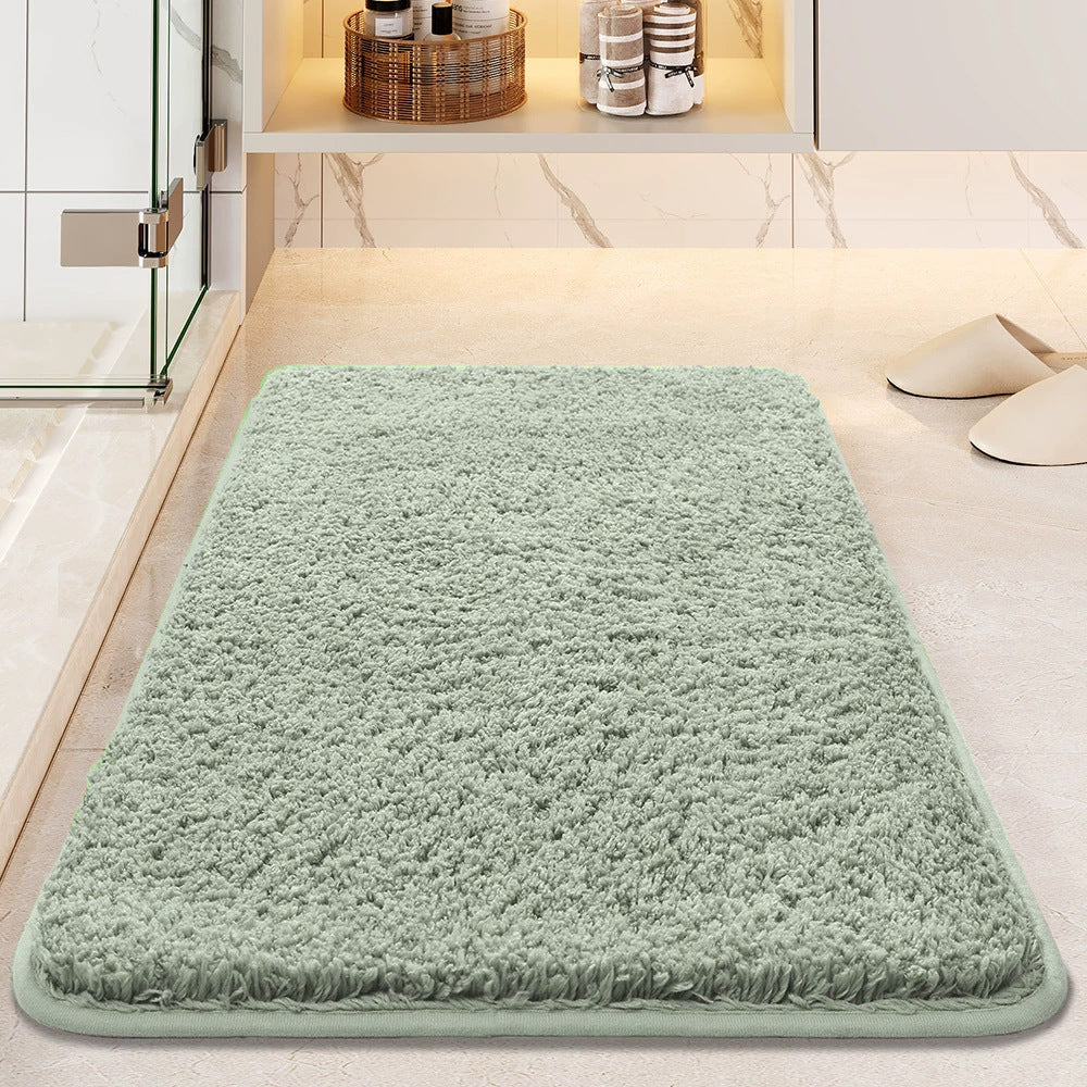 Absorbent Anti-Slip Plush Bath Mat