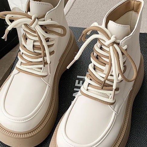 Women's Round Toe Thick Sole Short Boots