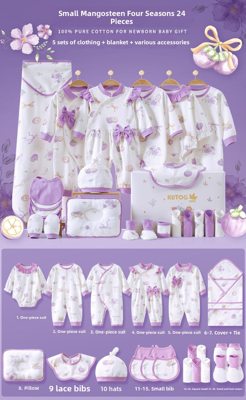 Newborn gift set with baby clothes