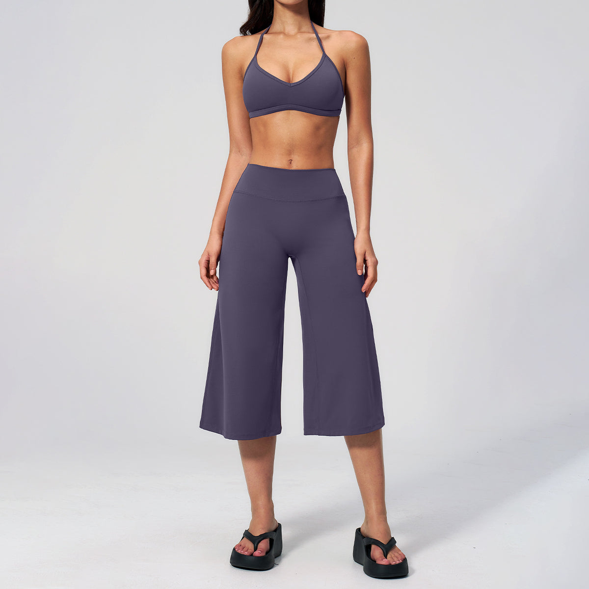 Womens Yoga Set Shockproof Bra High Waist Shorts Two Piece Workout Outfit