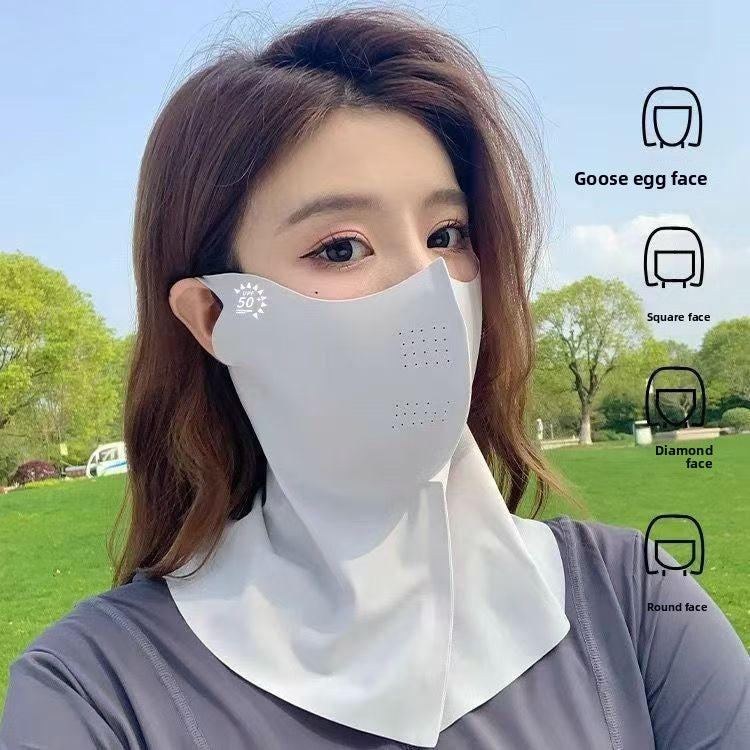 Ice Silk Protective Face Mask with UV Defense