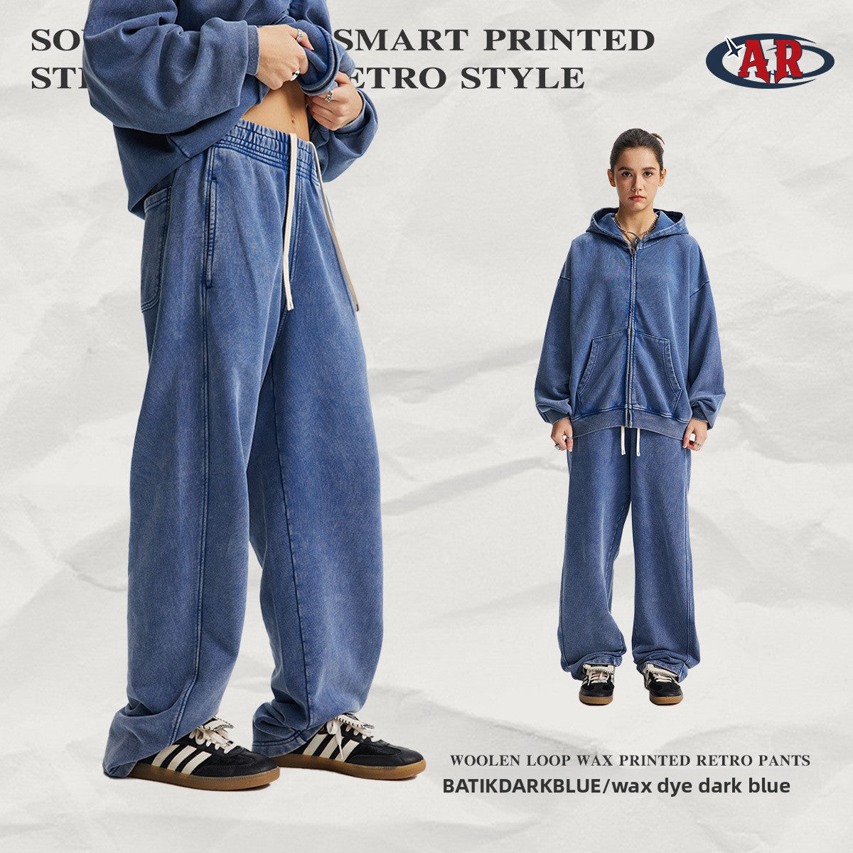 Men's Vintage Washed Cotton Long Pants