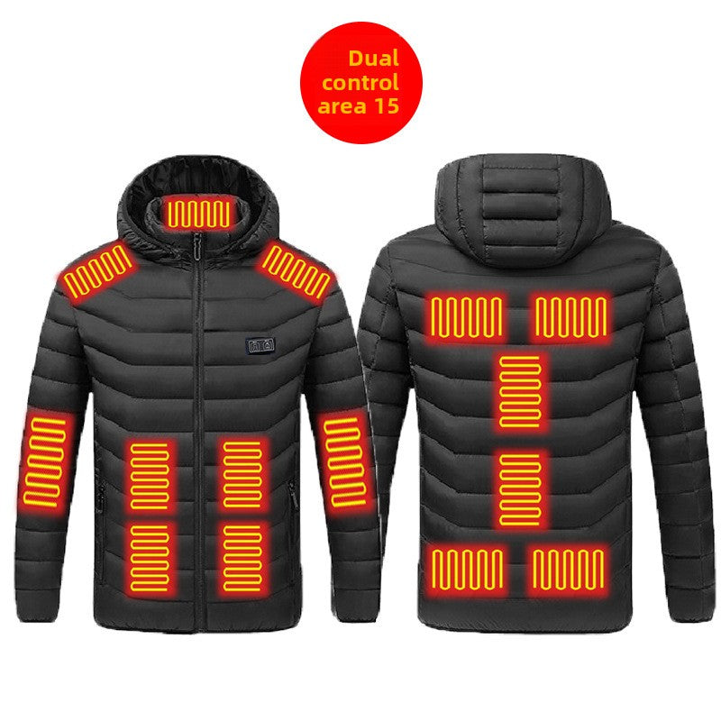 USB heat-regulating cotton clothing