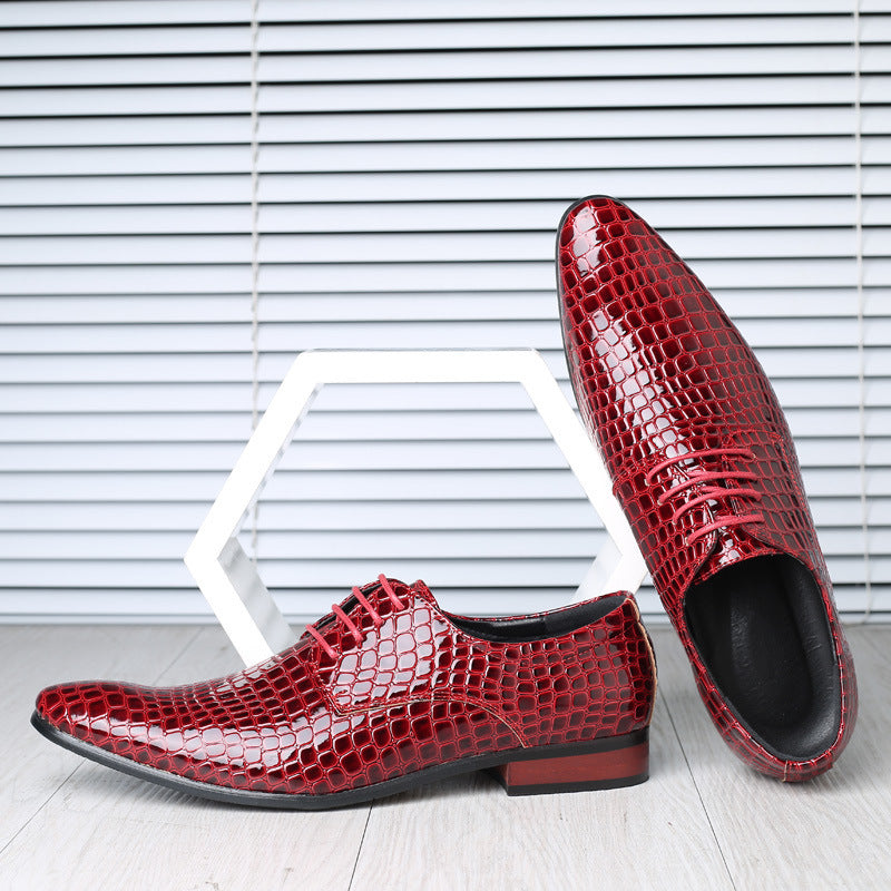 Mens Pointed Toe Leather Shoes