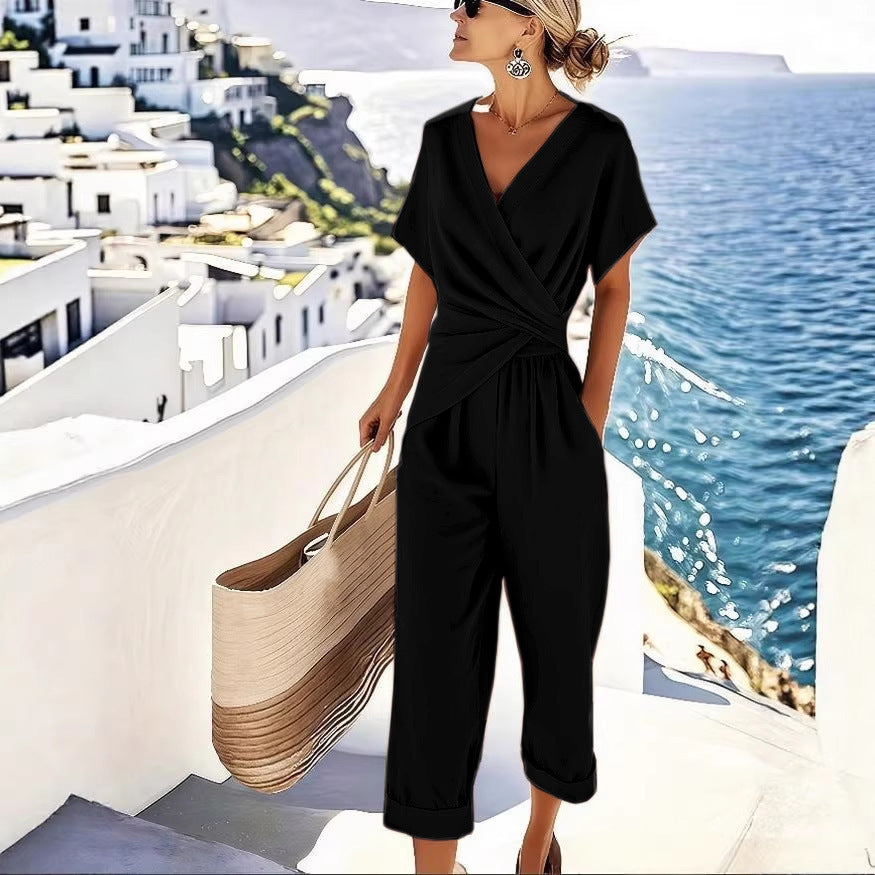 Women's Short Sleeve Casual Set