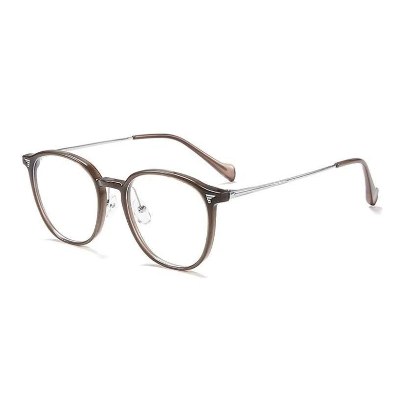 Photochromic Anti-Blue Light Oval Glasses