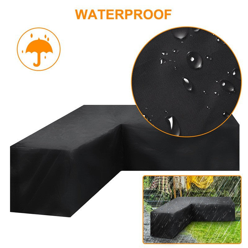 Outdoor V-Shaped Corner Sofa Cover