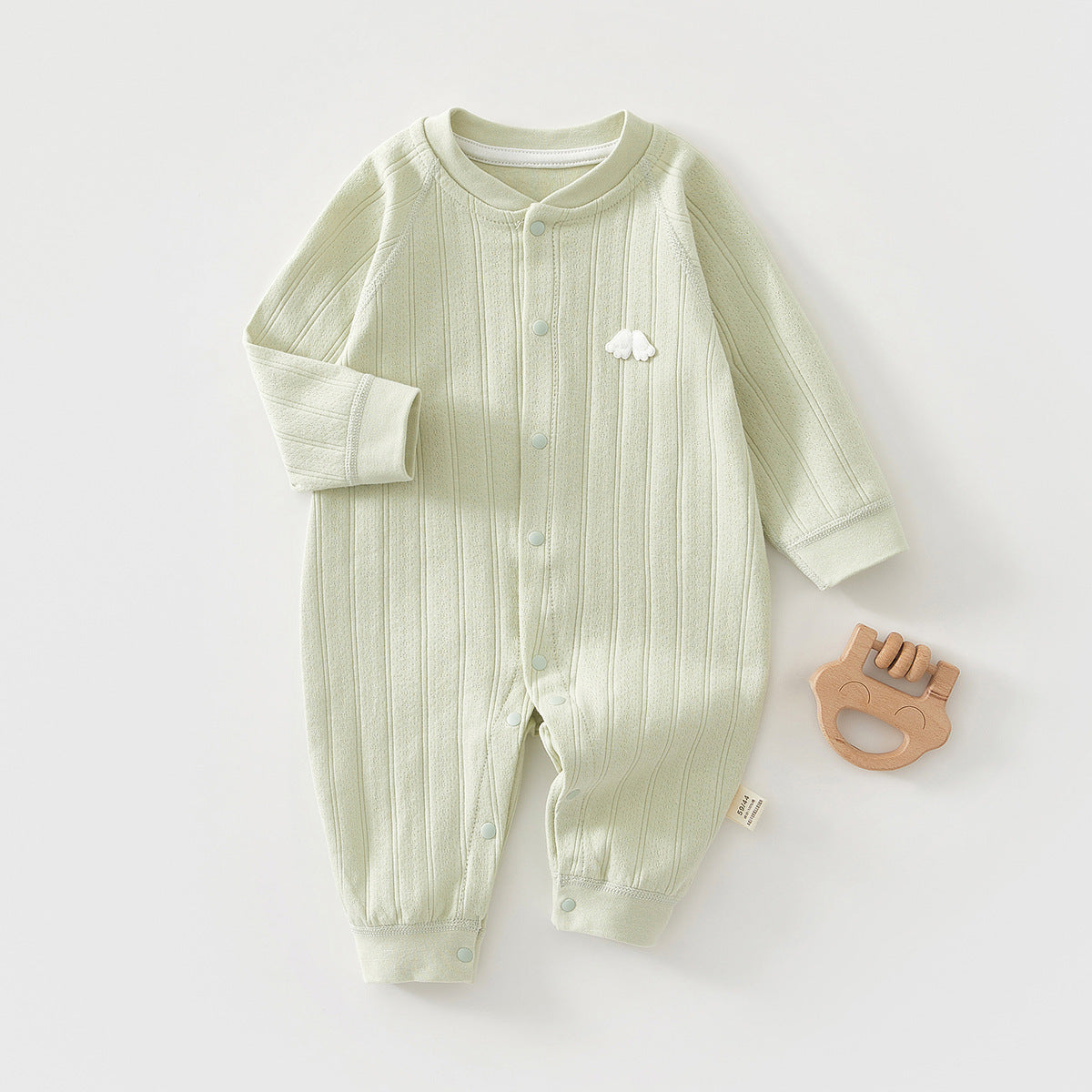 Pure Cotton Boneless Long Sleeve Newborn Baby Jumpsuit