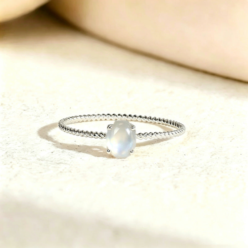 Natural Birthstone Gemsterling Silver Ring
