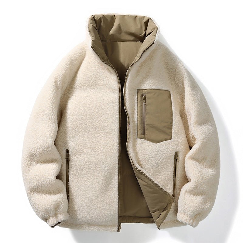 Reversible Stand Collar Winter Coat