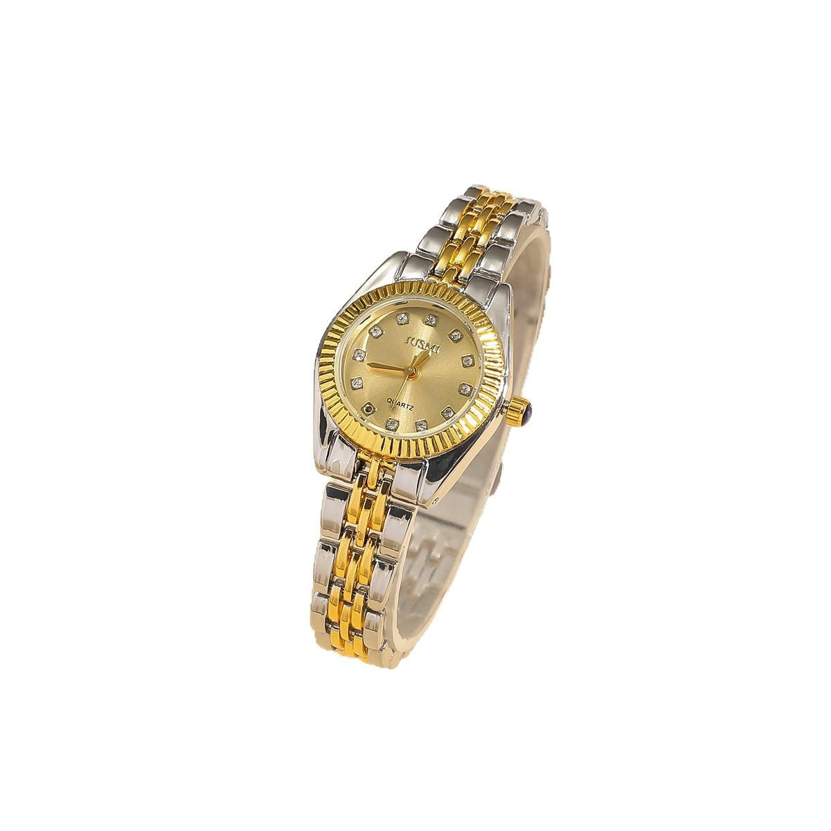 Gradual Gold Diamond Dial Ladies Watch