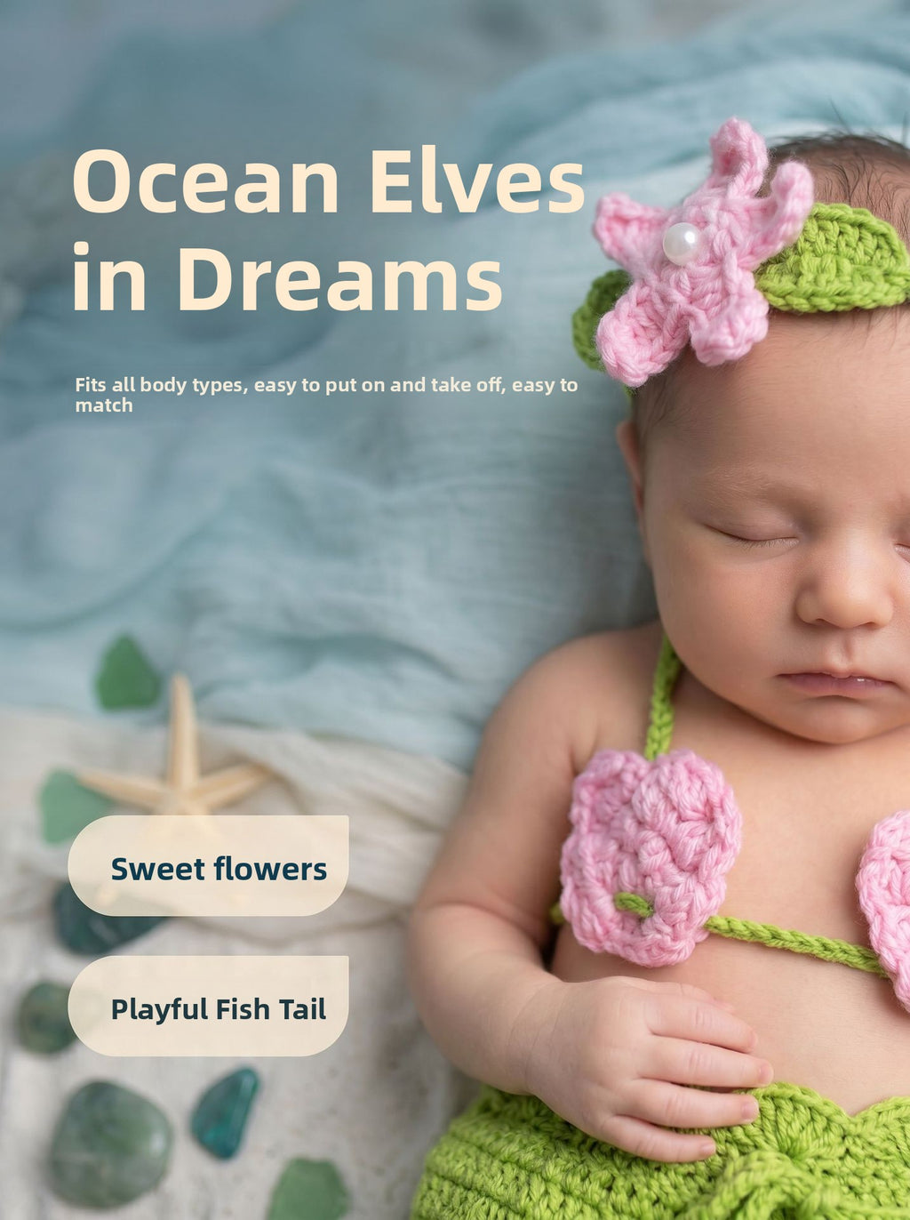 Handmade wool knitting newborn photography clothing
