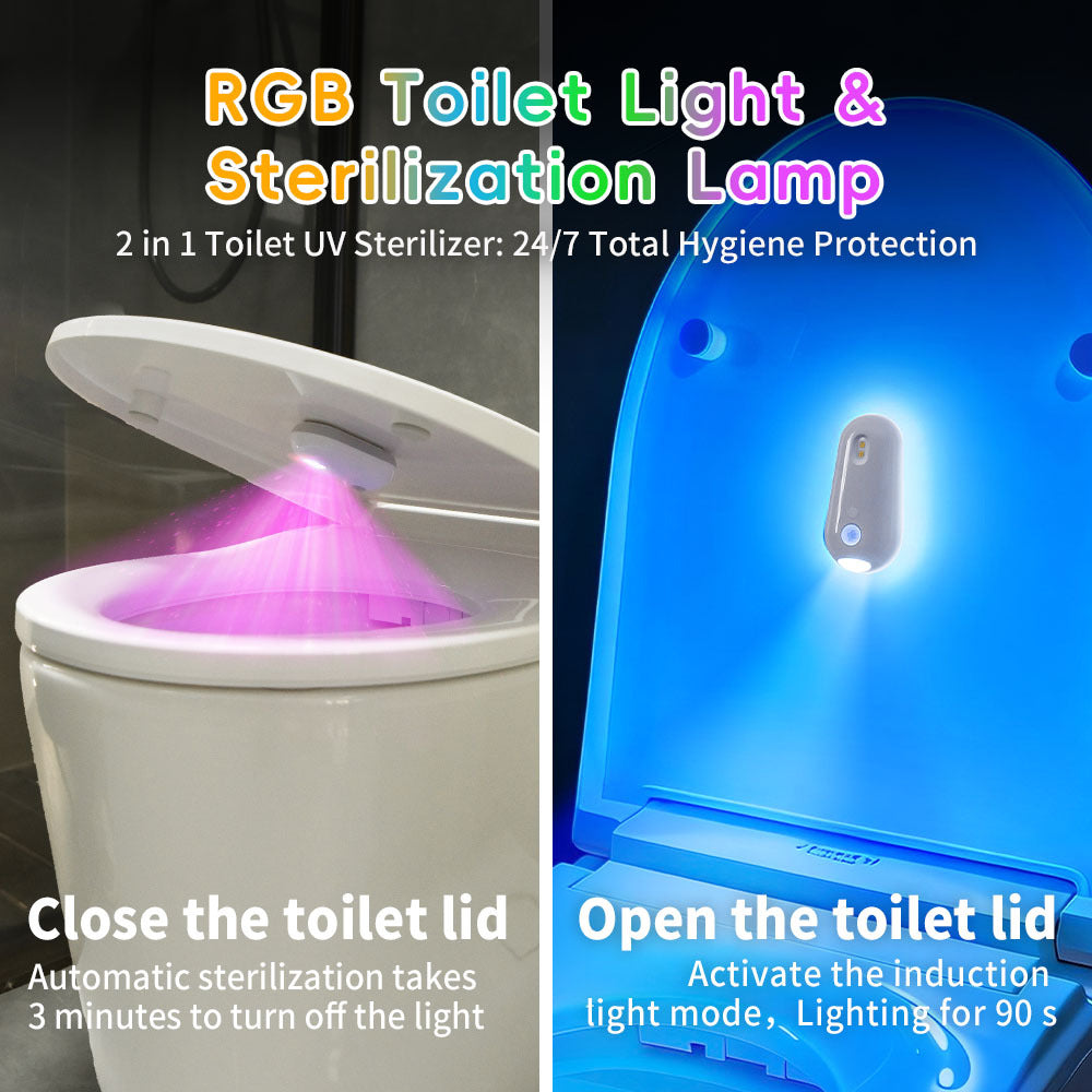 RGB Waterproof Toilet Sterilization Night Light