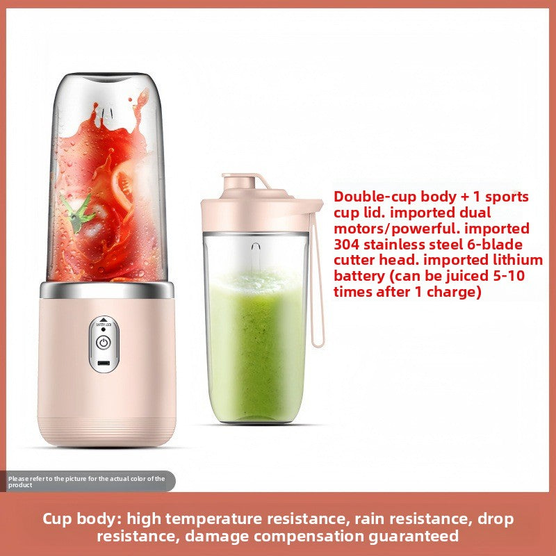 Portable Juicer, Compact Home Juice Cup, Fruit and Vegetable Blender