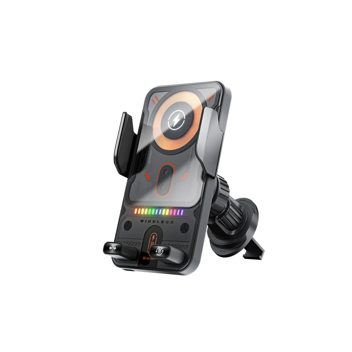 electric rotating horizontal and vertical screen car bracket