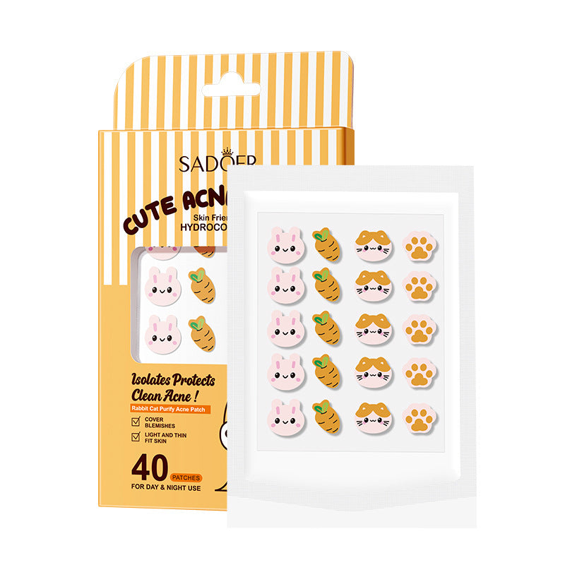 Rabbit and Cat Acne Patches 40 Pieces  Acne Patches