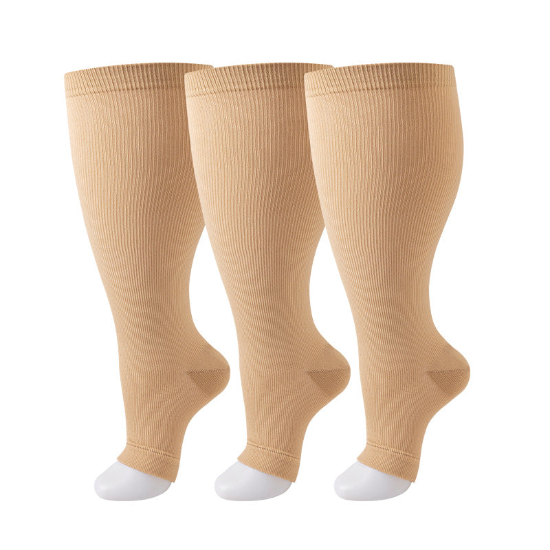 Thickened and oversized compression stockings