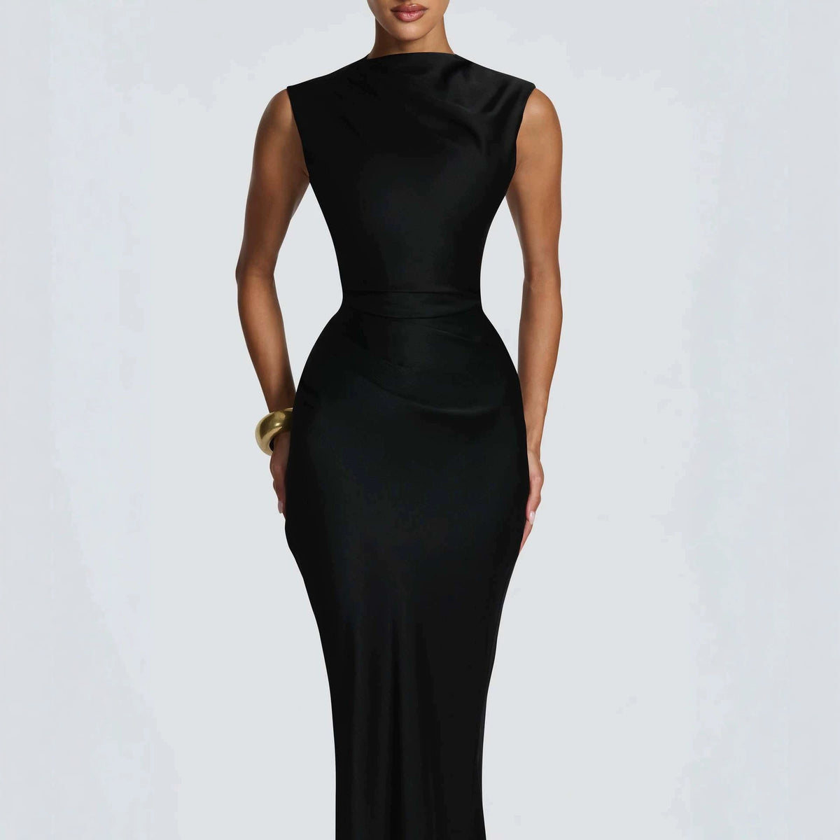 Sleeveless Fishtail Evening Gown