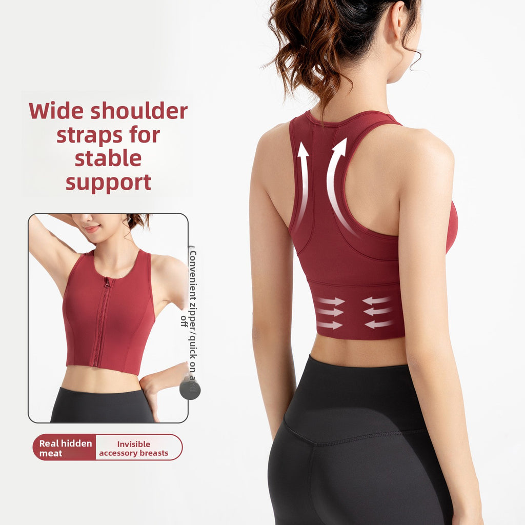 Antibacterial Sports Vest with Chest Support