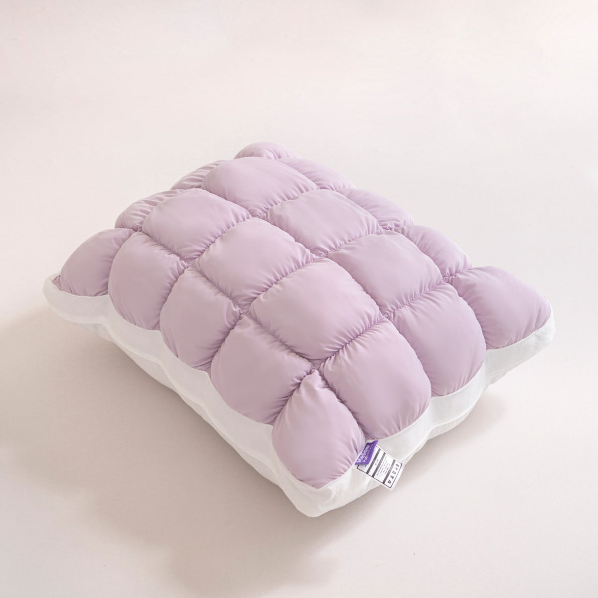 Cloud Flower Ice Silk Soft Pillow with Feather Cotton Filling for Sleeping