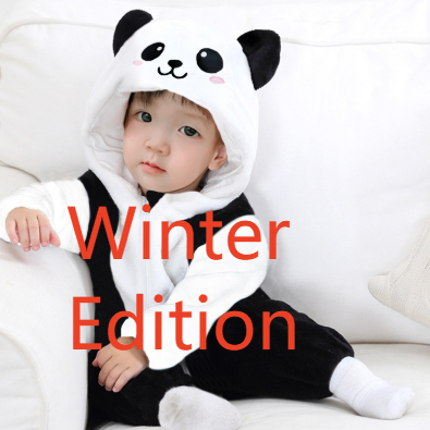 Baby Dinosaur Jumpsuit Warm Flannel Romper