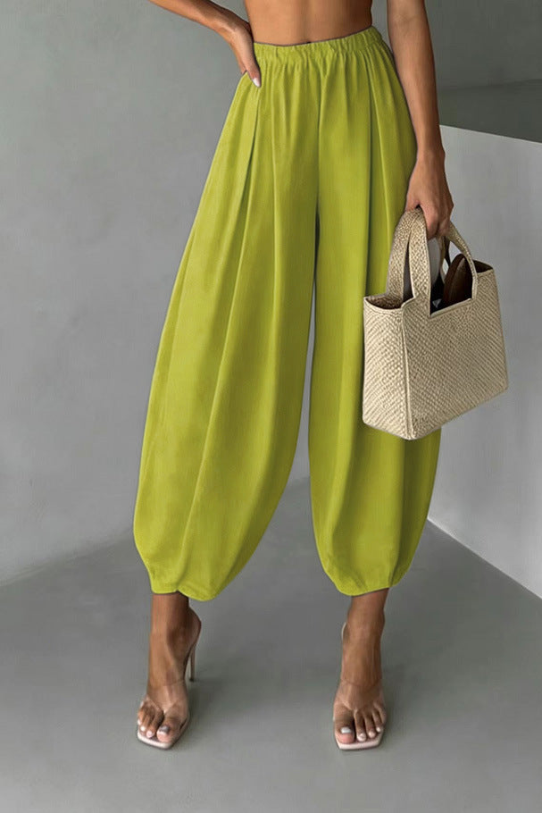 Loose-Fitting Harem-Style Air Pants