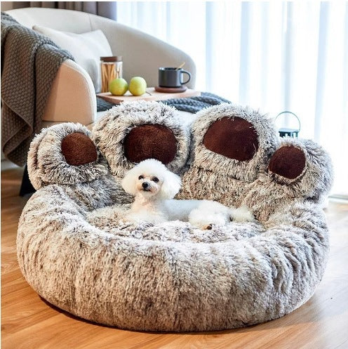 Bear paw-shaped pet sofa cushion