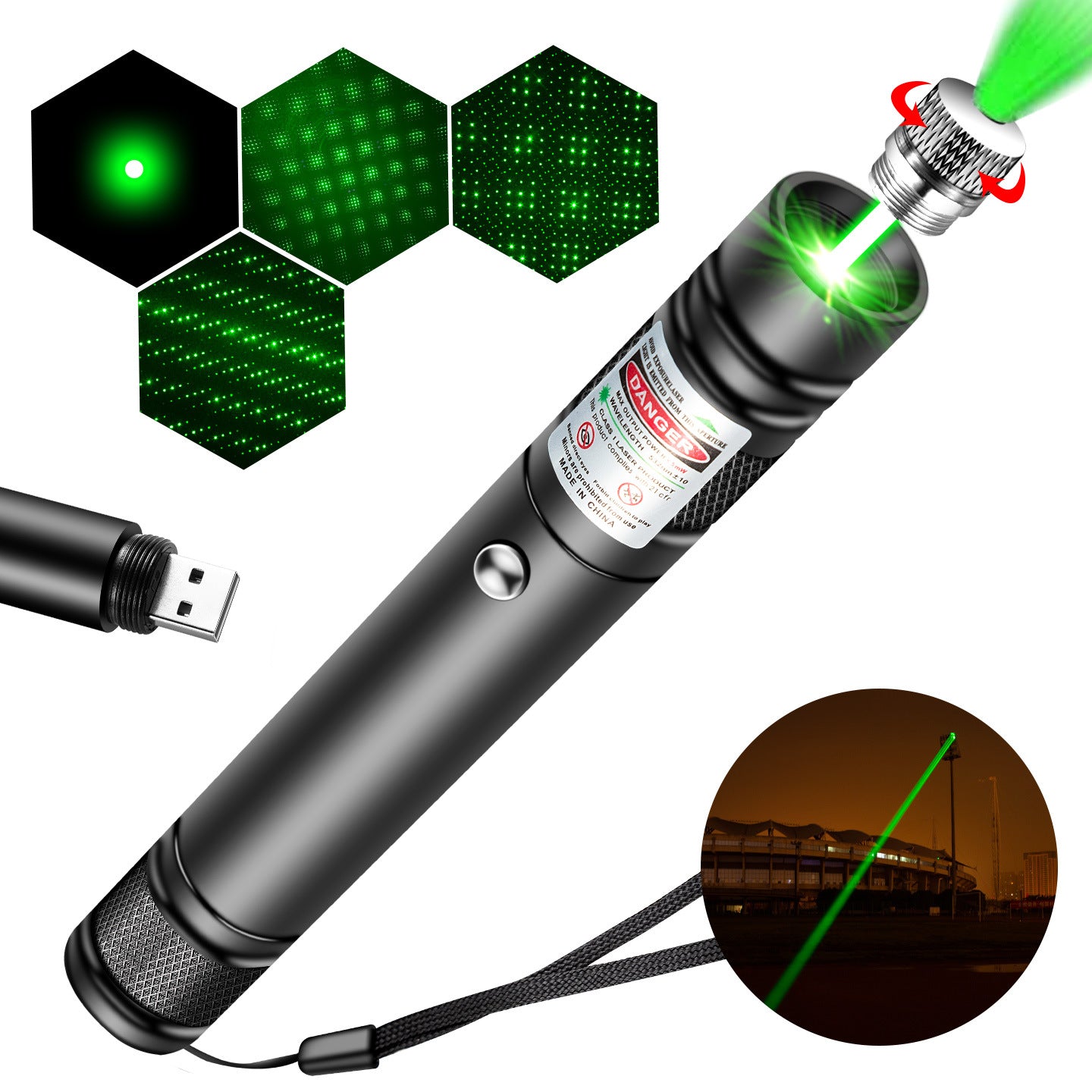 USB Rechargeable Laser Pointer