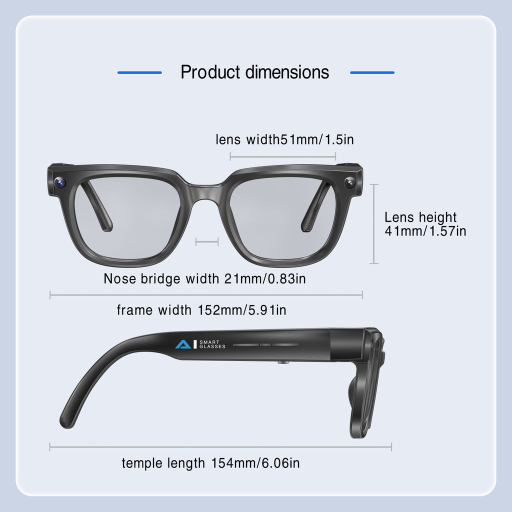Smart Translation Glasses with Camera and Bluetooth