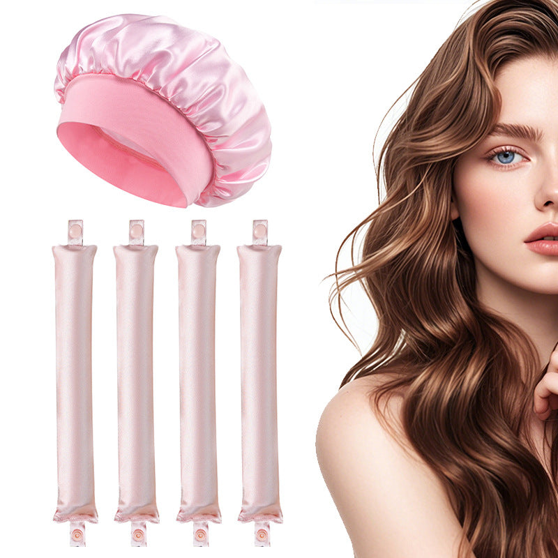 Heat-free Satin Hair Curling Tool for Overnight Use