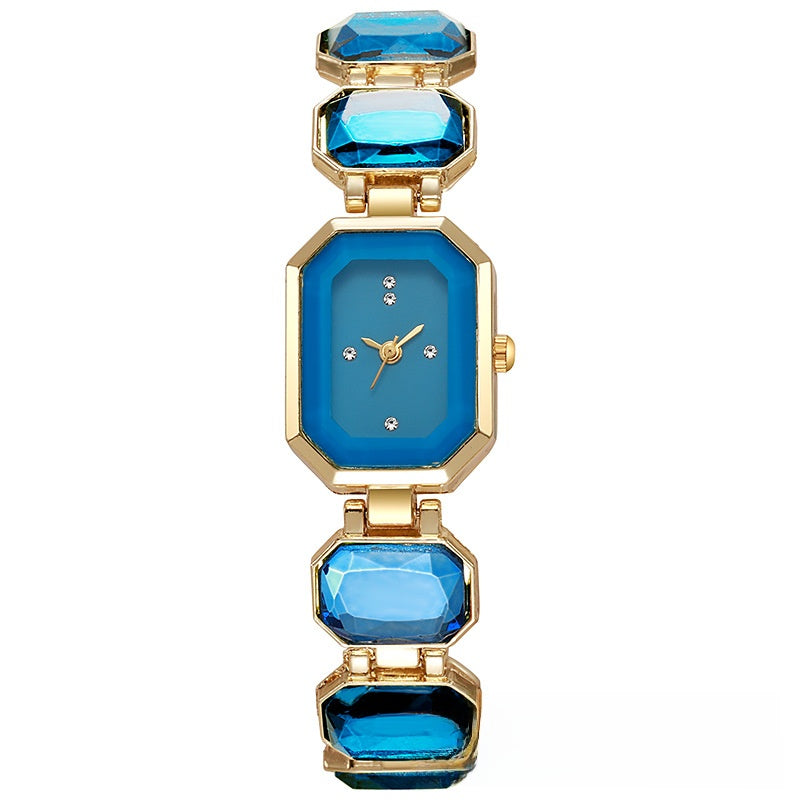 Square Crystal Quartz Watch