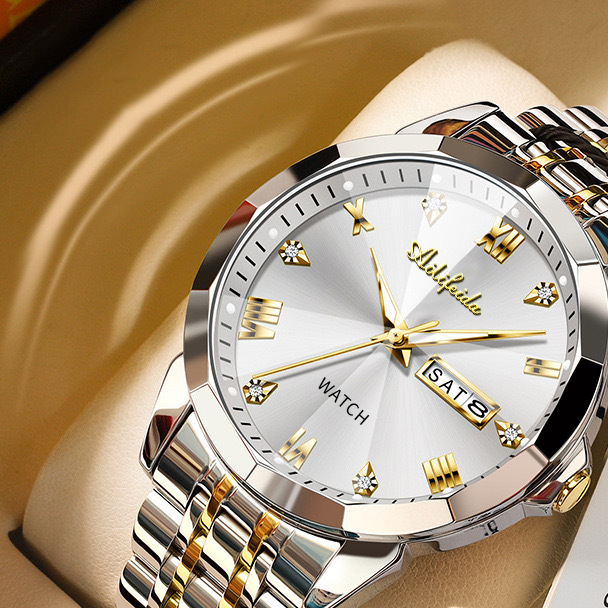 Men's Quartz Business Watch Stainless Steel Strap