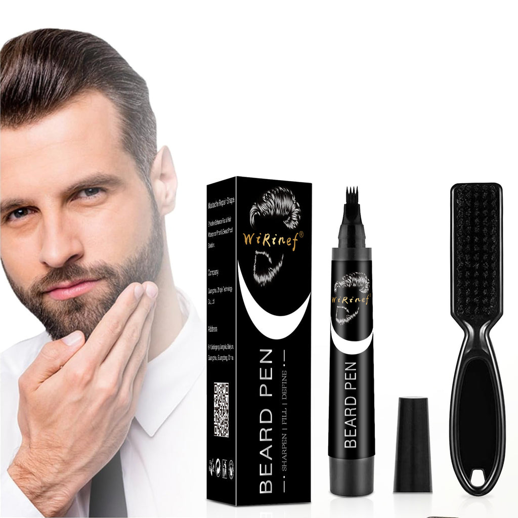 Beard Filler Pen with Brush for Men