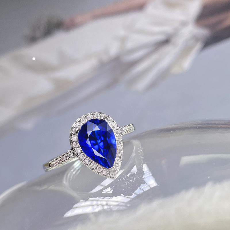 Waterdrop-shaped opening ring