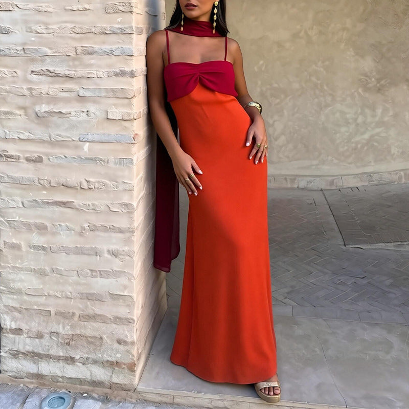 Womens Floral Print Chiffon Dress