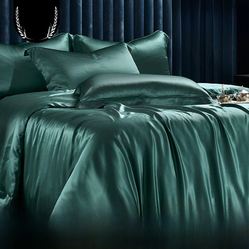 Heavy Weight Double-Sided Imitation Silk Four-Piece Set