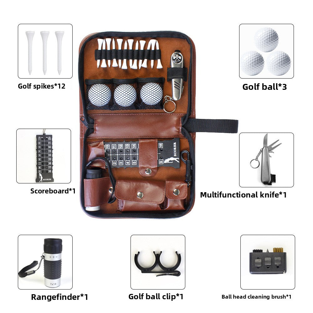 Golf kit outdoor sports golf bag ball nail scorecard multifunctional storage bag
