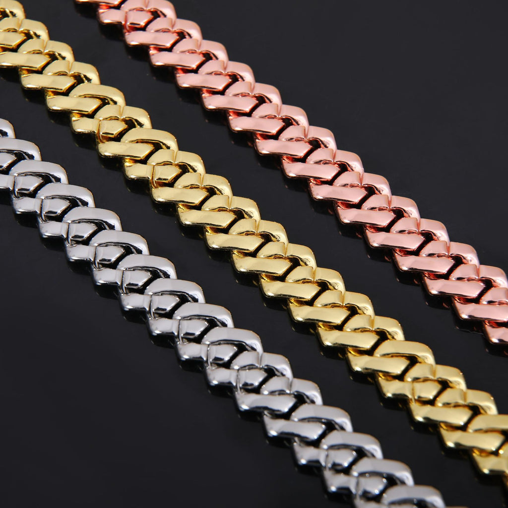 Diamond Cuban Chain Necklace Hip Hop Style