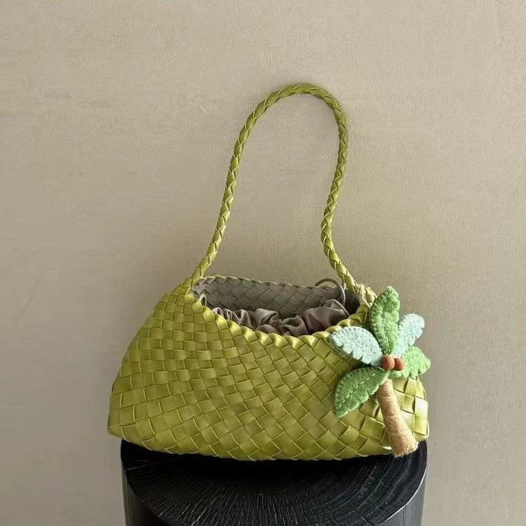 Korean Handwoven Underarm Shoulder Bag
