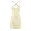 Floral Appliqu� Corset Bustier Dress