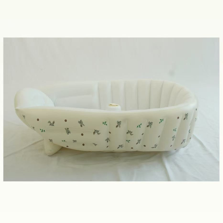 Foldable inflatable baby bathtub