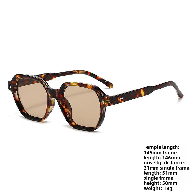 UV400 Protection Square Frame Sunglasses