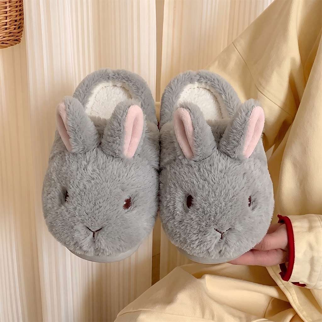 Women's winter indoor soft-soled warm plush slippers