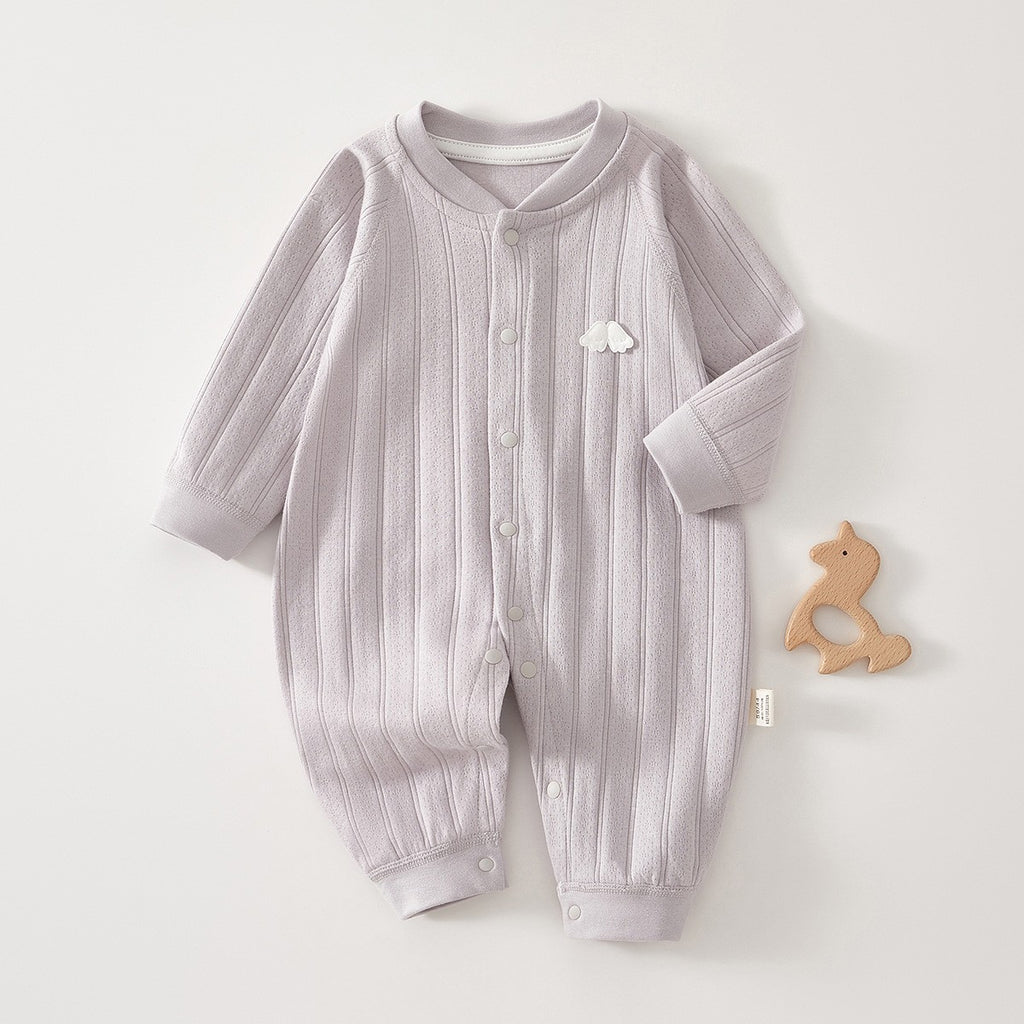 Pure Cotton Boneless Long Sleeve Newborn Baby Jumpsuit