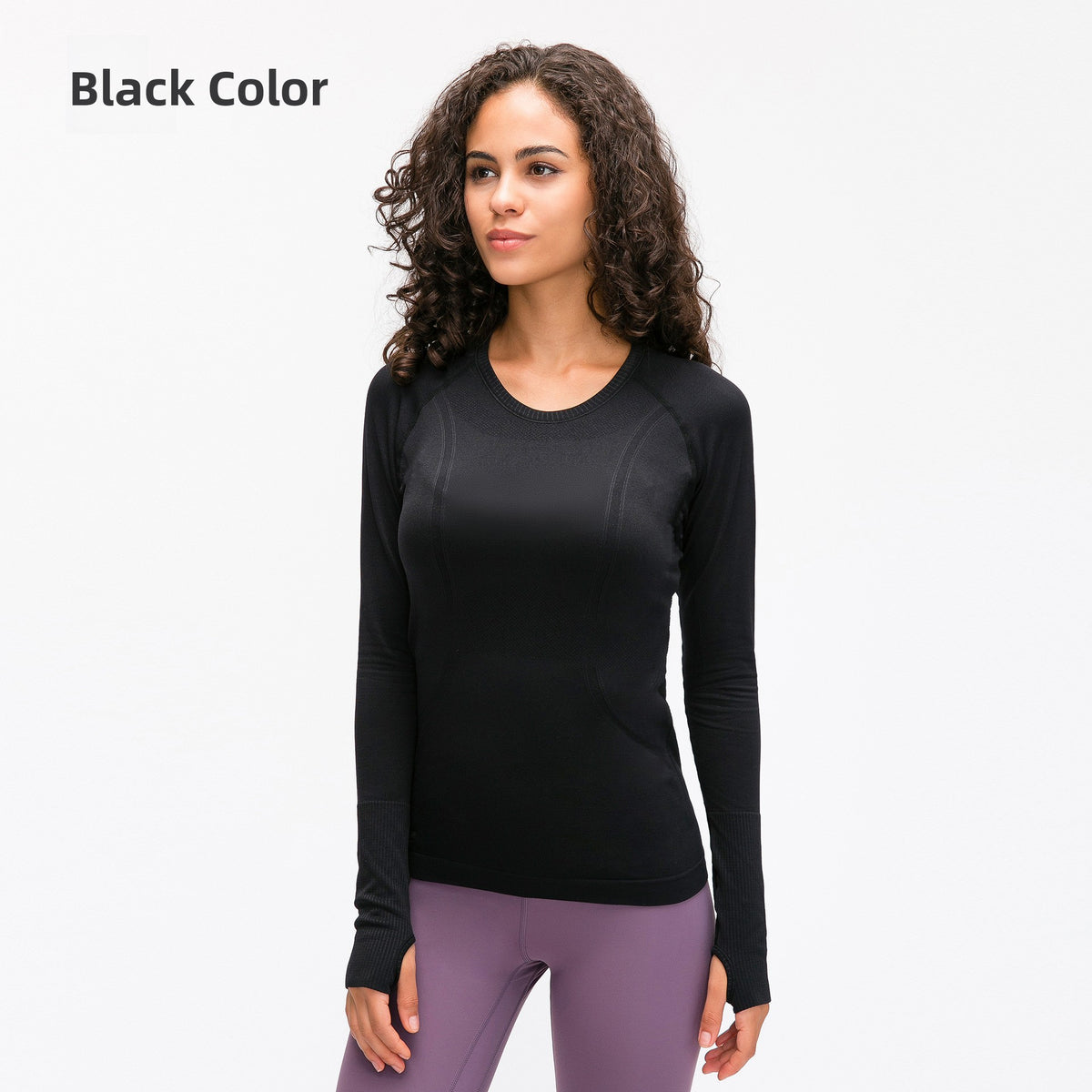 Seamless yoga top